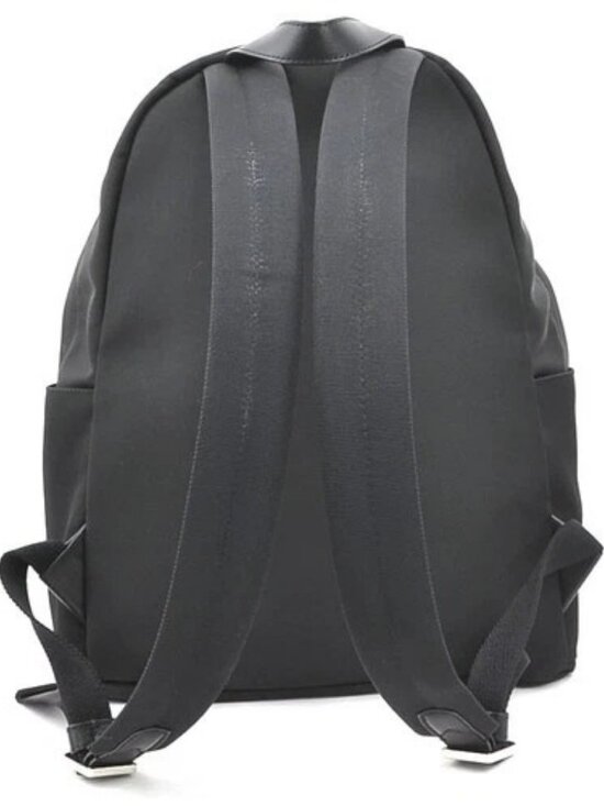 Auth MONCLER Backpack Black Nylon/Silvertone - h32243i main image 6